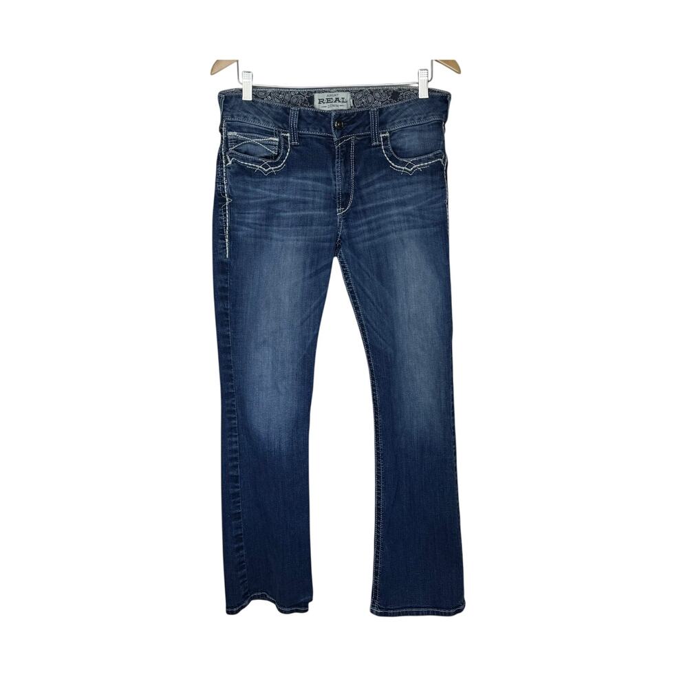 Ariat Real Women's Mid Rise Boot Cut Jeans Pre-Owned Size 32R